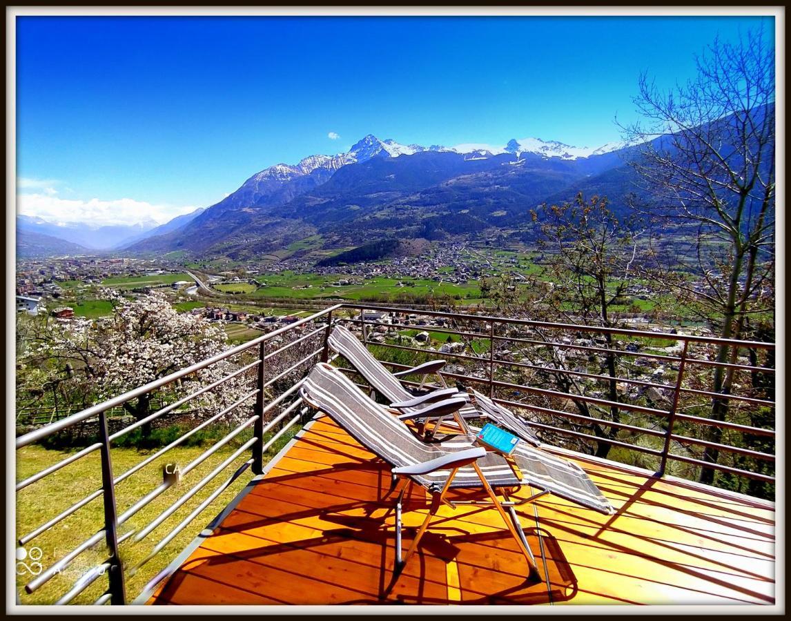 Atmosfera E Vista Mozzafiato Chalets Aosta Exterior foto